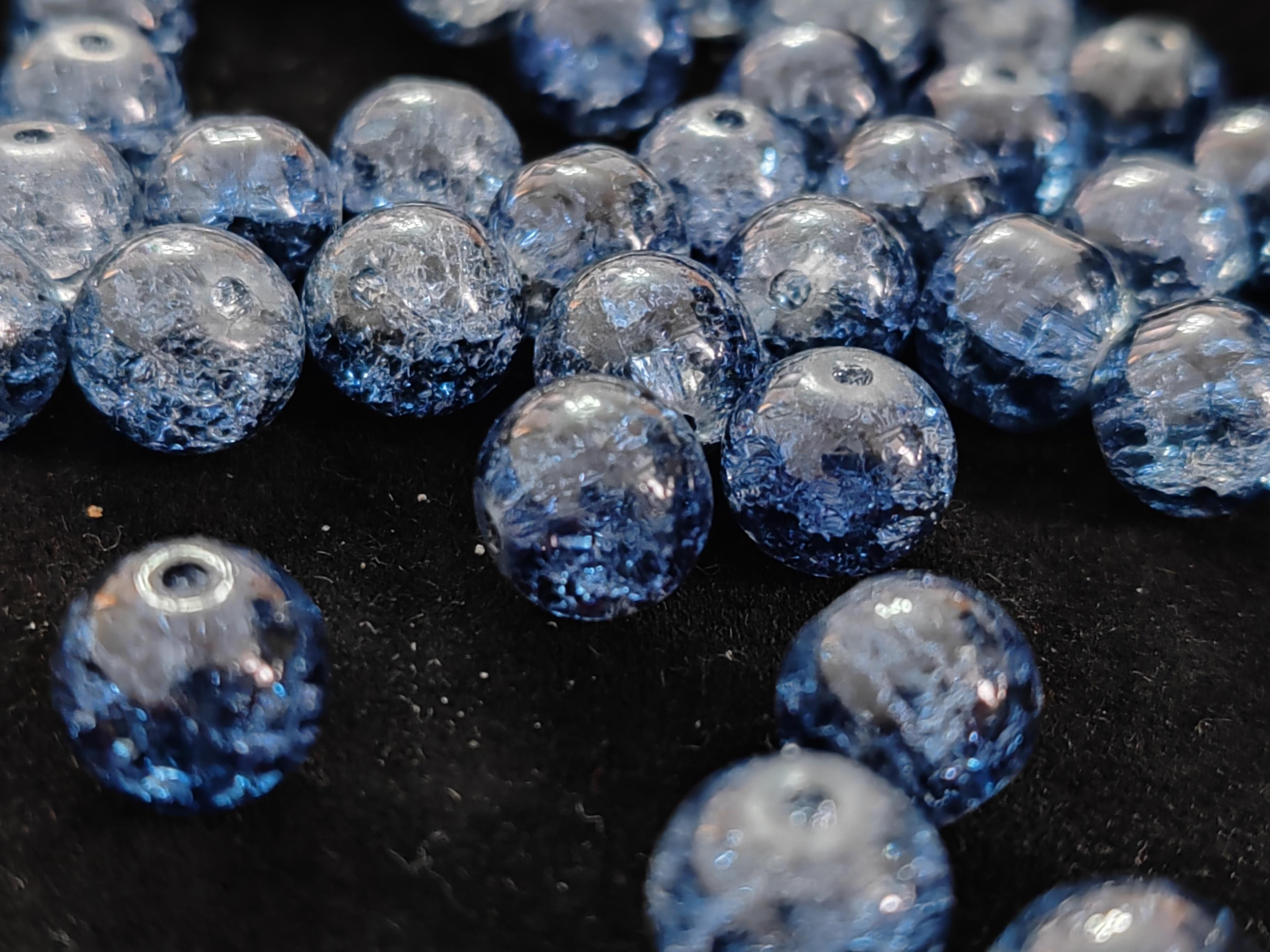 

25 шт./лот 9-10 мм разноцветные подвески DIY браслет бисер сращивание цвет трещины свободные бусины с отверстием для изготовления ювелирных изделий ручной работы 10mm синий