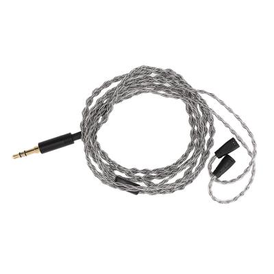 Earphone Cable Replacement Silver Plated Copper 3.5mm Stereo Plug Headphone Sound Wire 1.2m for IE80 IE8i IE80i IE8