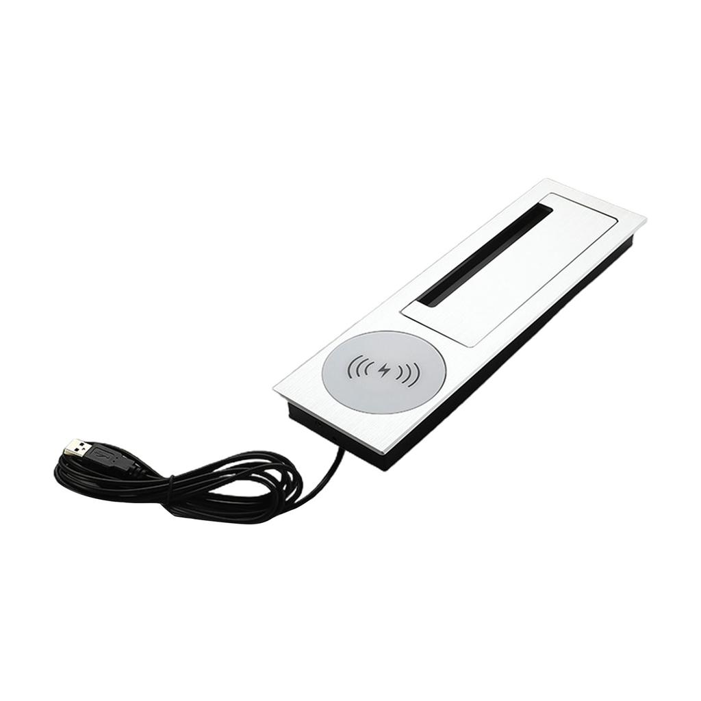 Wire Management Box Desktop Cable Management Hub with Wireless Charging Function Say Goodbye to Messy Cables Boxes