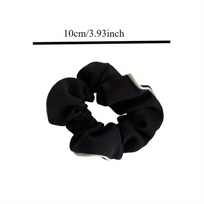 Ponytail Holder Hair Tie Elegant Black White Hair Scrunchies Milk Coffee Color Large Intestine Hair Ring Hair