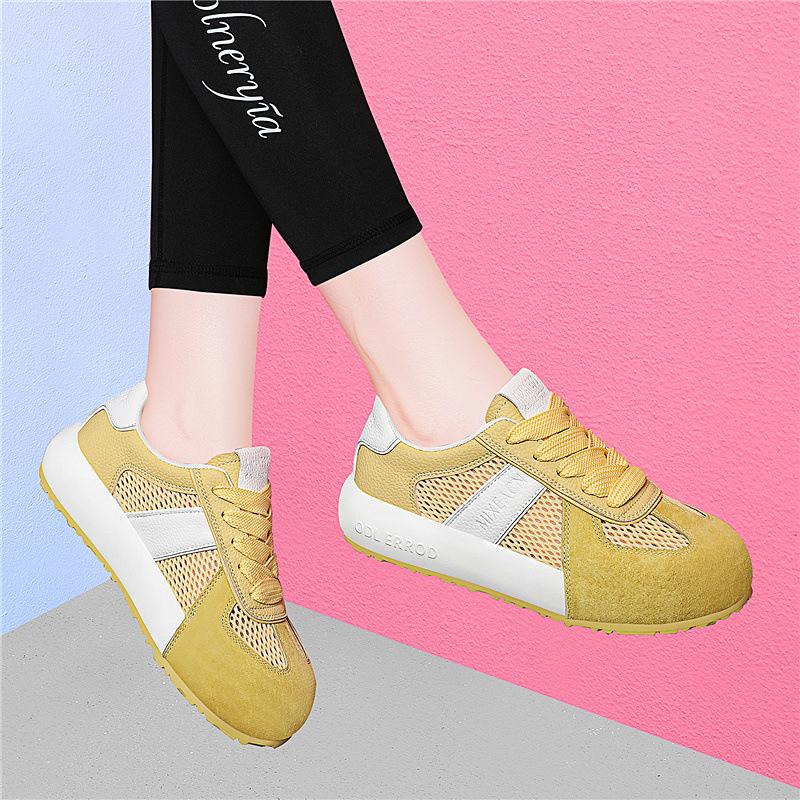 Spring and summer new casual fashion versatile platform shoes new mesh shoes female breathable dad sneakers 35