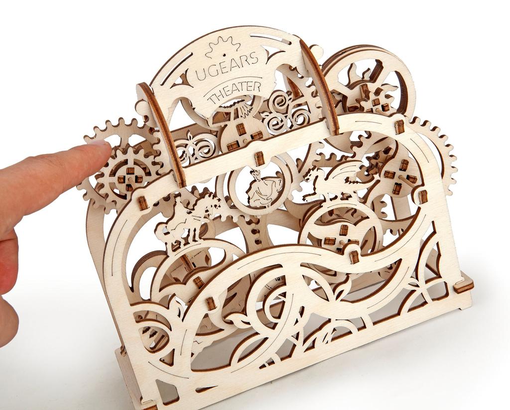 Ugears Theater Wooden Puzzle 70002, Crafts, Model Building, 3D Puzzle, No Glue or Tools Required, for Adults