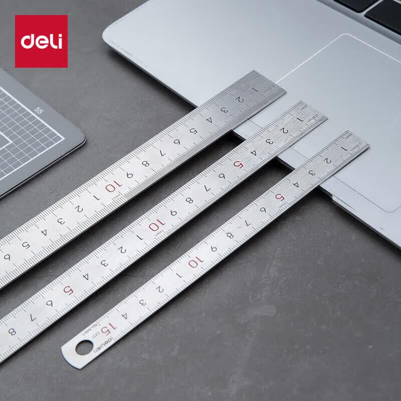 Deli 15cm Steel Student Ruler