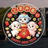 Cartoon Lamb 2027 Sheep Static Window Sticker Goat Year Glass Door Stickers  Glass Mirror
