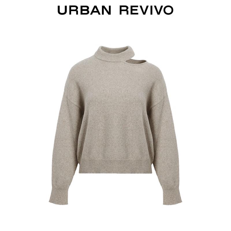 UR Women's Cropped Knit Top with Cut-Out Shoulder