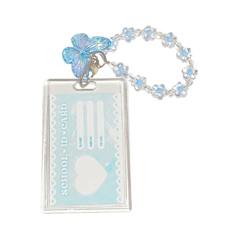 Stylish Clear Acrylic Butterfly Keychain Featuring Builts In Card Holder for Keys and Cards Storage