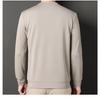 Herren Fleecegefüttertes Warmes Rundhals-Sweatshirt - Herbst/Winter Mode Langarm-Oberteil