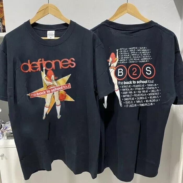 1990s Deftones Back To School Cotton Black Unisex Tshirt Unisex T-Shirt XXXL
