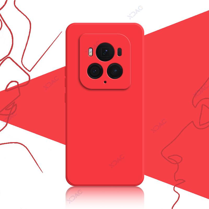 Luxury Double Liner Cover Cases for Honor Magic6 Magic 6 Pro Ultimate 6Pro 6Ultimate 5G Square Liquid Silicone Phone Armor Coque