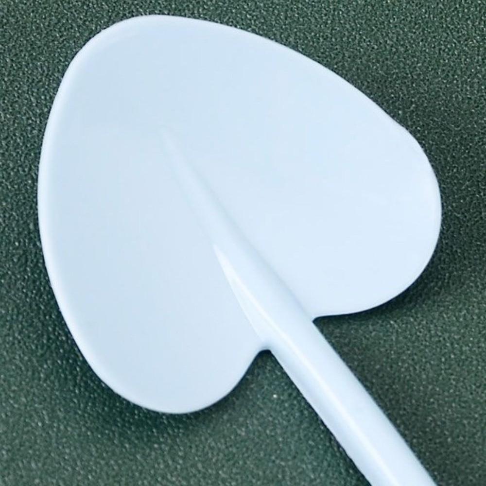 100PCS Food Grade Disposable Spoons Thickened Dessert Spoons Heart-shaped Spoons  Dessert Tableware