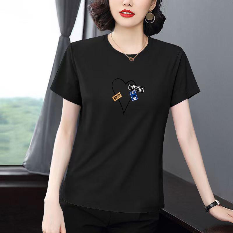 Women's Summer 2026 Short-Sleeve T-Shirt: Fashionable Loose Fit, Plus Size, Versatile Top