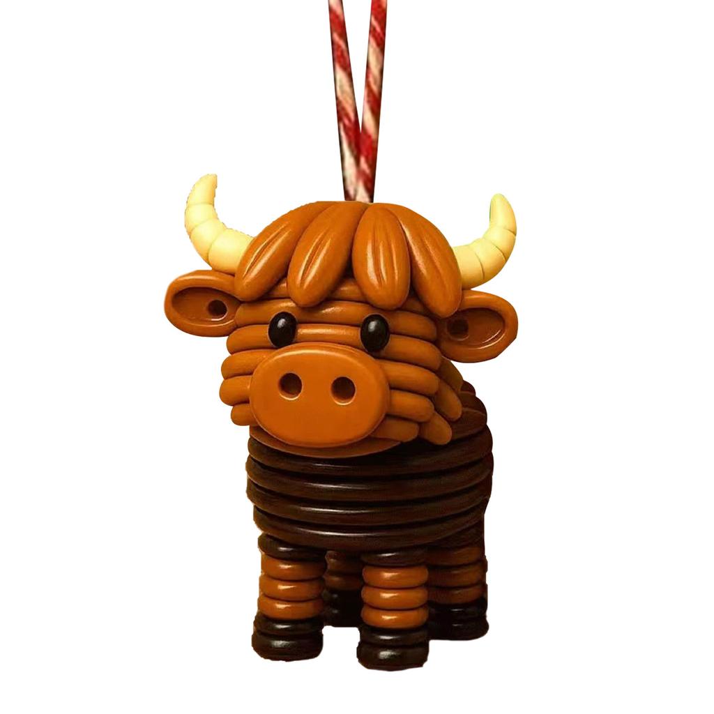 Button Ornament Making Set Animal Decoration Button Christmas Tree Craft Kit DIY Button Craft Kit for Xmas Hanging Decoration