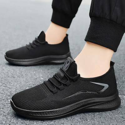 Men's Running Shoes Summer New Style Casual Breathable Anti-Odor Soft Bottom Sports Sneakers Cross-Border EVA Insole Mesh