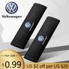 For VOLKSWAGEN VW 2PCS Car Safety Belt Shoulder Cover Padding Interior for Volkswagen Golf Passat Jetta Touareg Tiguan Polo CC S