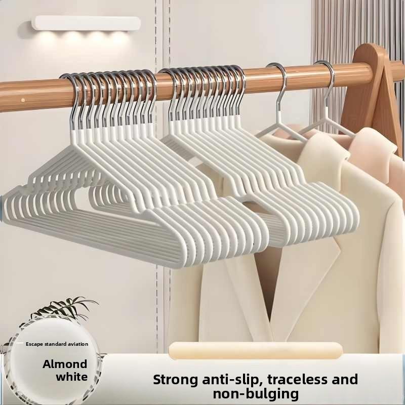 Durable Plastic Hangers For Clothing With Non Slip Design And No Trace Features For Home Use