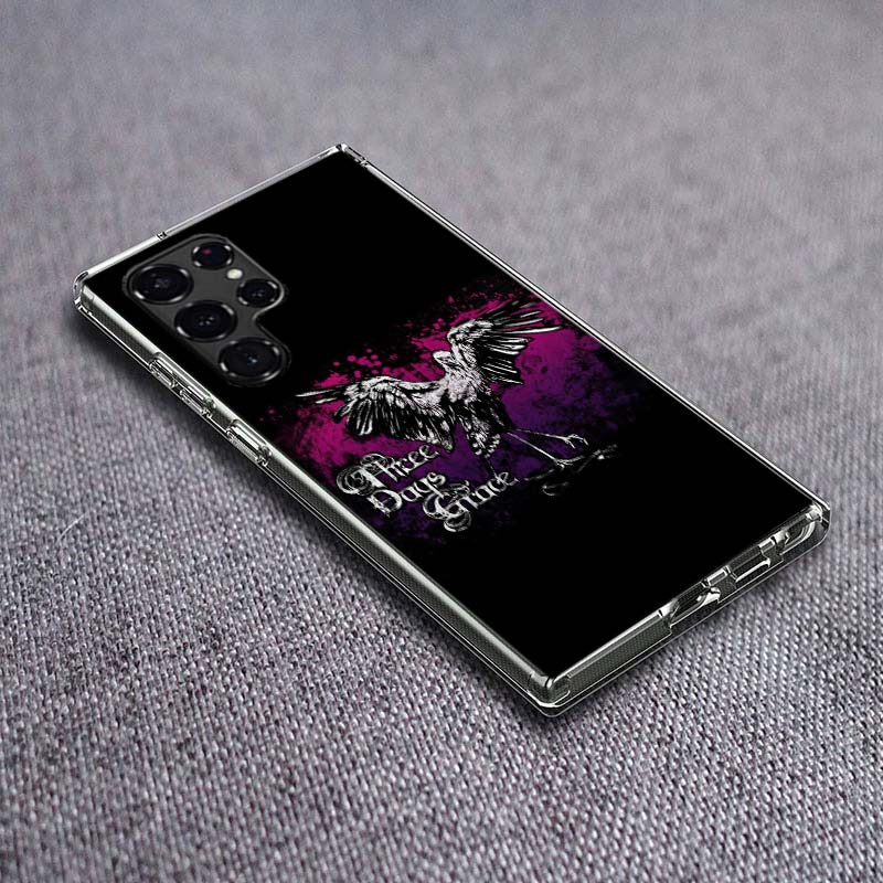T-Three Days G-Grace band Phone Case For Samsung Galaxy S24 S23 S21 S20 FE S22 S26 Ultra S25 Edge S10 Plus Cover Clear TPU Capa