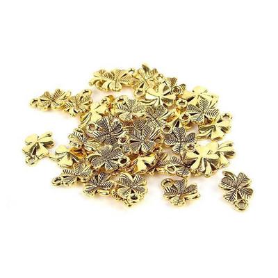 [Onoma] Onm Four-Leaf Pendant Accessories Keychain Making Necklace Gold (31456214)