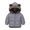 Childrens Winter Thick Padded Fleece Warm Coats Hooded Outerwear Kids Snowsuit