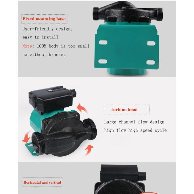100W/250W/320W Household Heating Hot Water Circulation Pump To Warm The Ultra-quiet Central Heating Boiler Air Conditioner