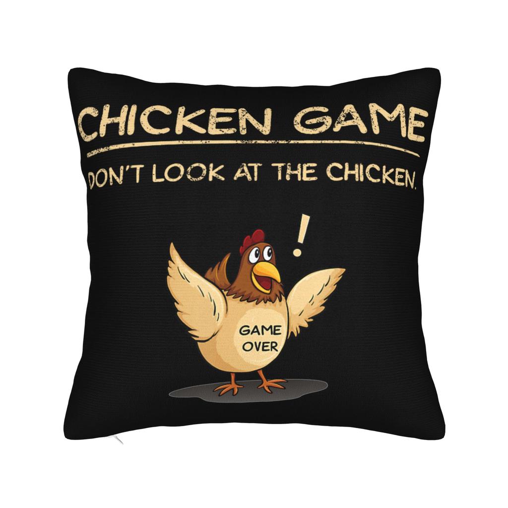 Chicken Game Dont Look At The Chicken Pillowcases Merch Printing Cushion Cover Gift  Throw Pillow Case Cover Sofa Multi Size