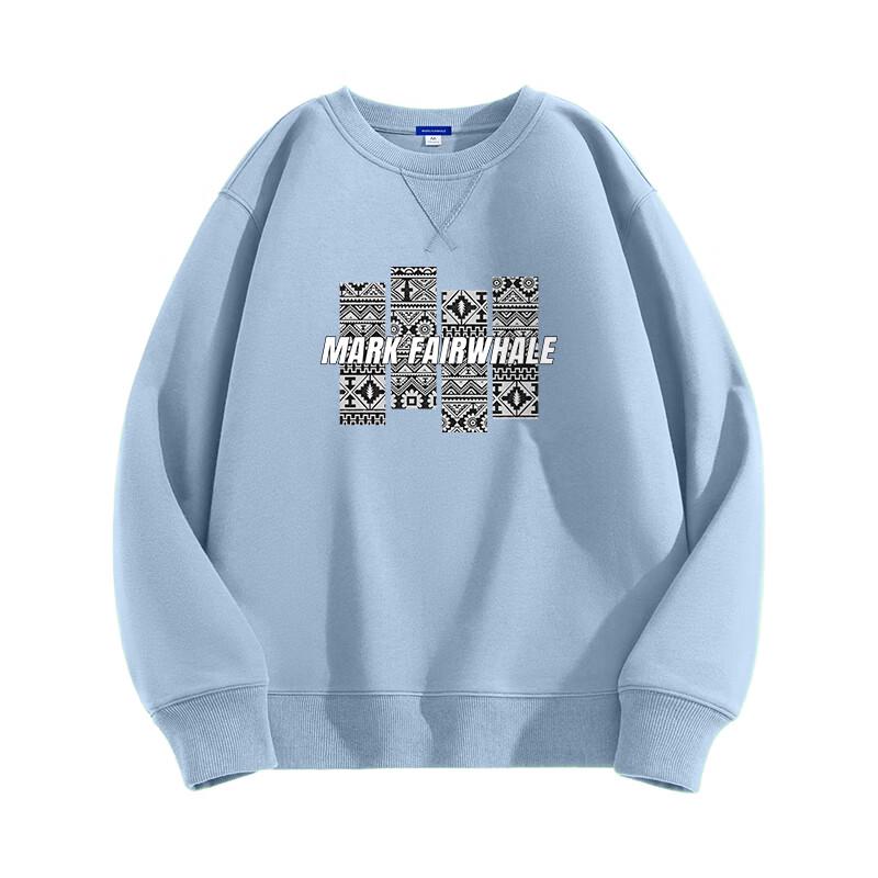 Mark Fairwhale Men's Heavyweight Printed Round Neck Sweatshirt
