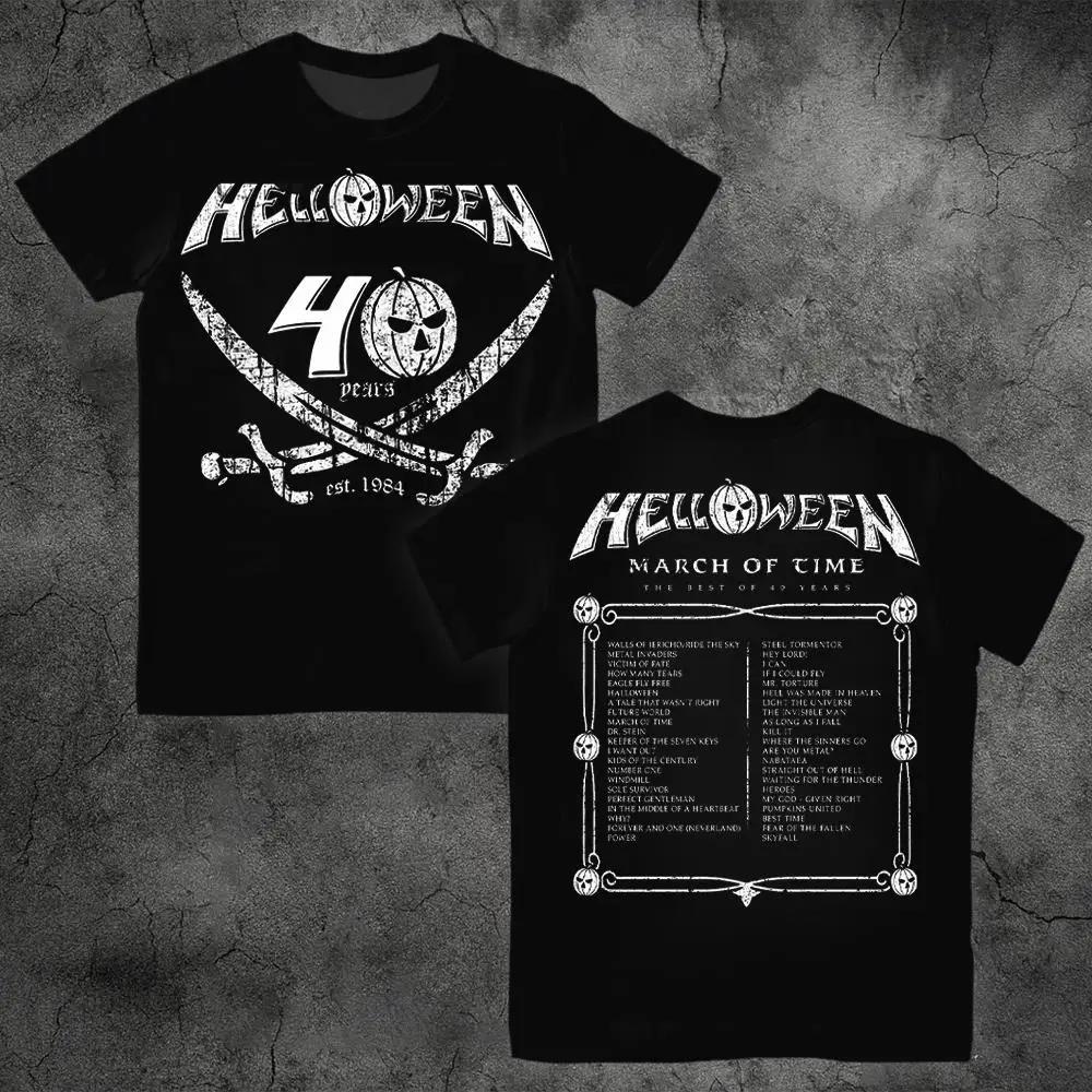 The 2026 Summer Bestseller The Metal Band Helloweens Retro Casual Shortsleeved Tshirt for Unisex Is A Loose and Breathable Top