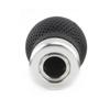 Universal Gear Shift Knob Ball Gear Stick 5 Speed Manual Shifter Lever Car Truck Racing Black PU Leather with Holes