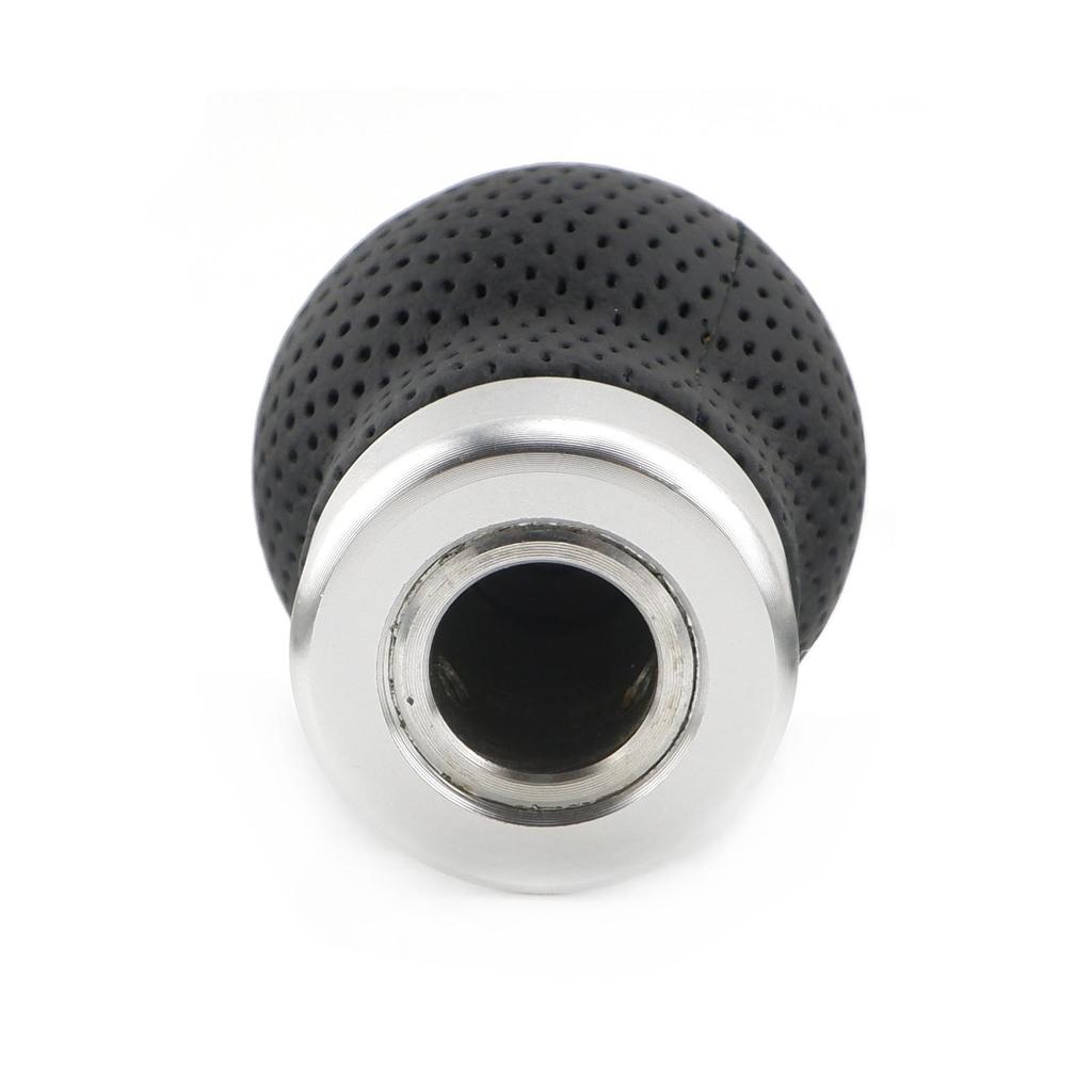 Universal Gear Shift Knob Ball Gear Stick 5 Speed Manual Shifter Lever Car Truck Racing Black PU Leather with Holes