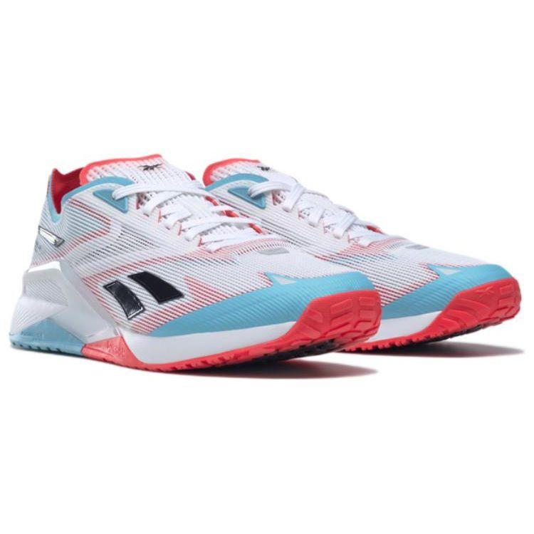 Rich Froning X Reebok Nano X2 Neon Blue Neon Cherry Unisex Sneakers White Footwear-White GY8906