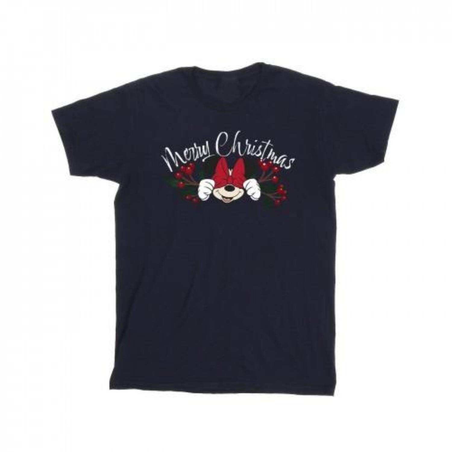 Disney Mens Minnie Mouse Christmas Holly T-Shirt XXXXL