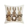 Easter Pillow Covers 18 X 18 Inch Set Of 4 For Vintage Polka Dot Love Heart Bunny Decor Throw Pillows Spring Bow Rabbits Outdoor Decorative Cushion