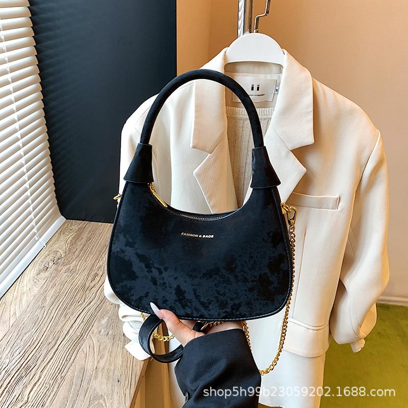 Popular fashion shoulder bag women's spring new solid color gentle small square bag niche