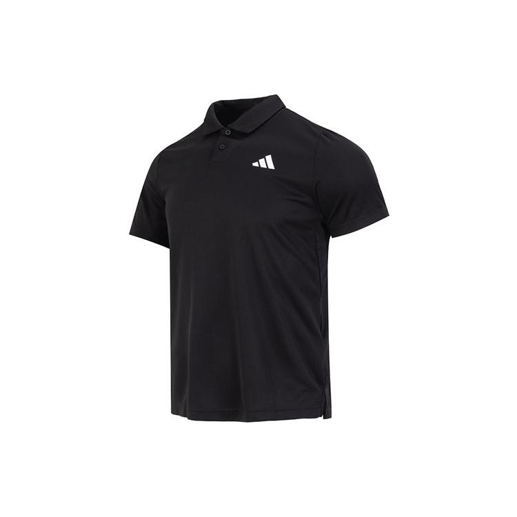 New Adidas Polo Shirts Men Black HS3246