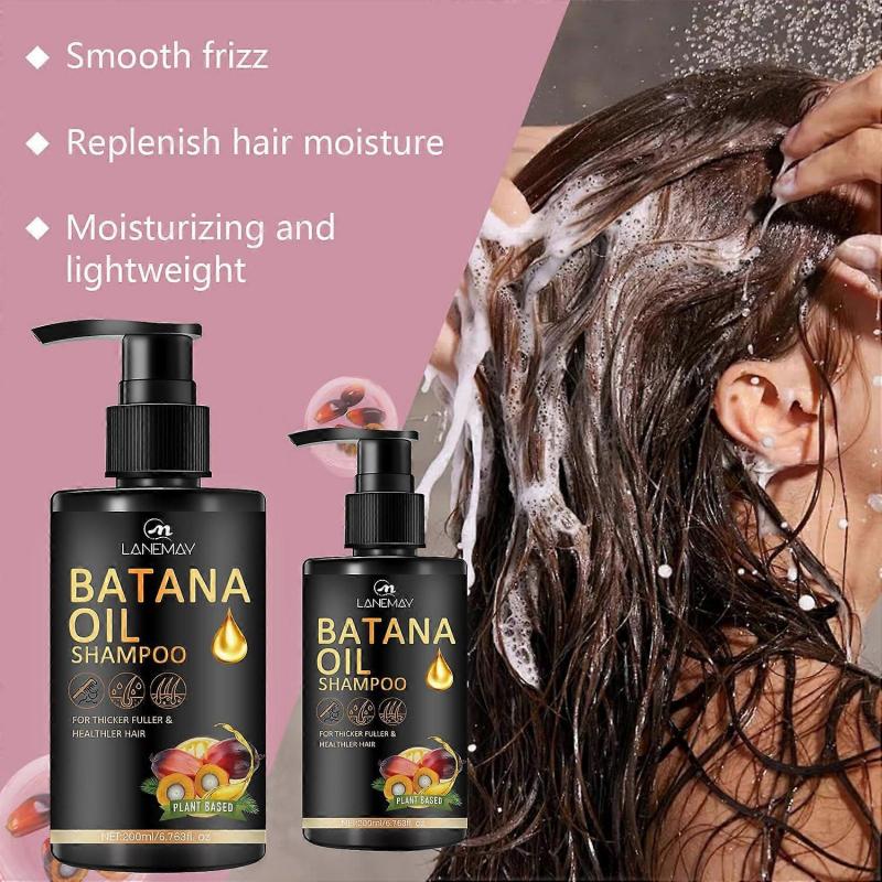 Batana Oil Shampoo for Hair Growth, Strengthening & Regrowth Formula for Men & Women, Reduces Hair Loss, Promotes Thicker Hair, Suitable for All Hair 