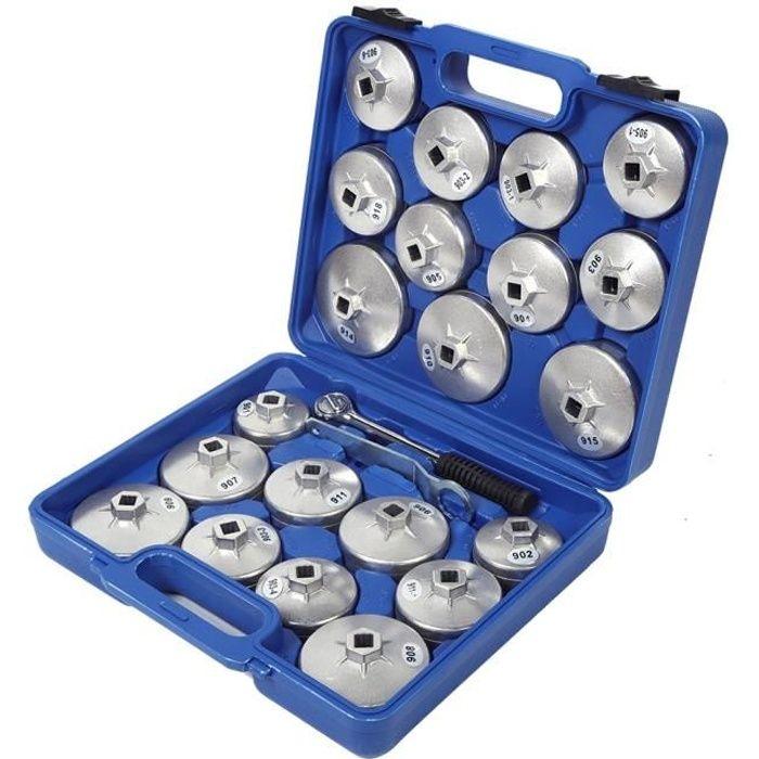 

Jeu de clés pour filtre à huile Kit d outil de dissolvant professionnel de prise de clé de chapeau de retrait de filtre à huile
