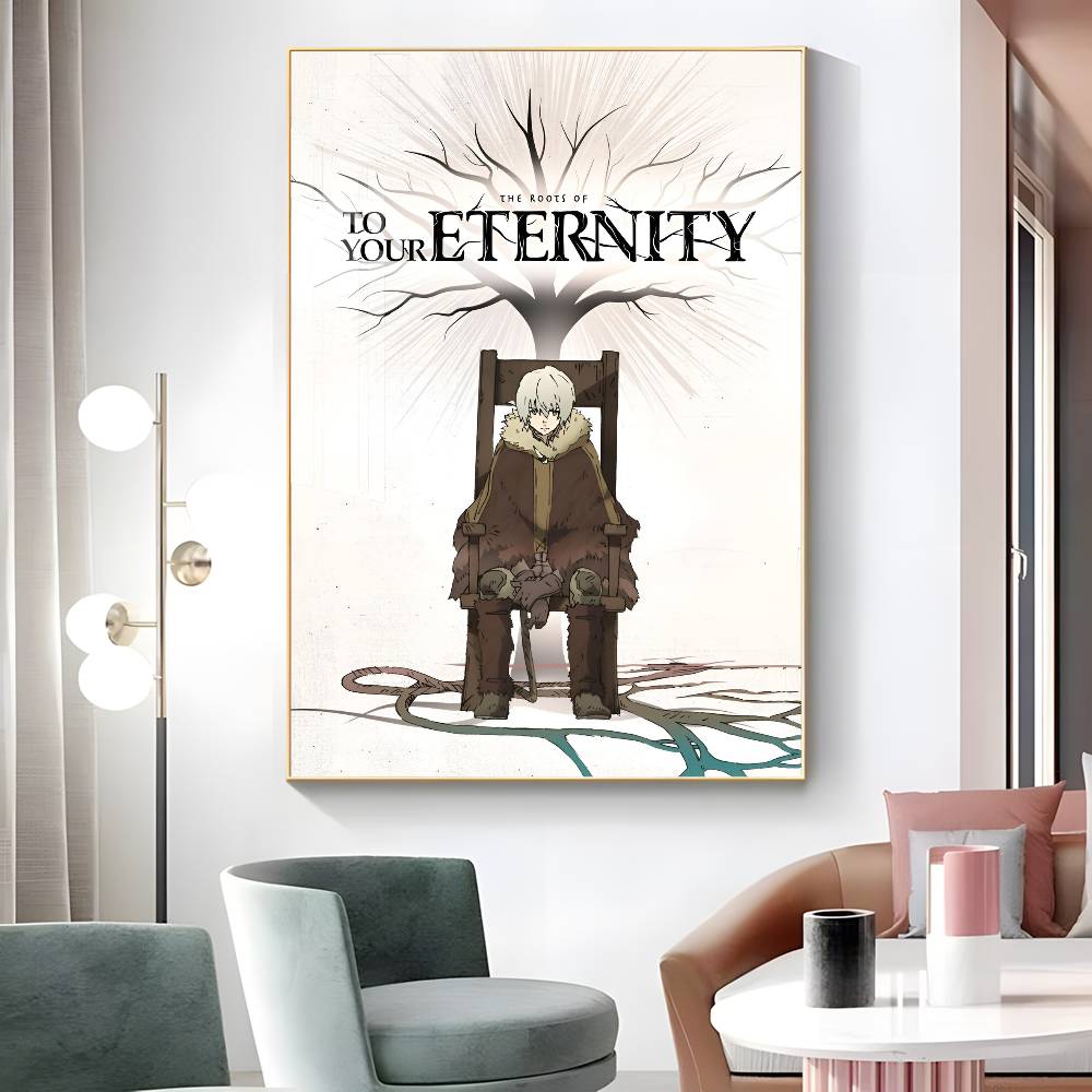 1pc To Your Eternity Anime Poster Sticker Print Waterproof Wall Art For Living Room Bedroom Home Decor