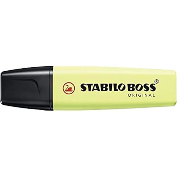 Surligneur STABILO BOSS ORIGINAL Pastel - STABILO - Lot x 10 - Encre à base d'eau - Zeste de citron vert