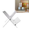 Égouttoirs à vaisselle Pliables Forme en X Étagère à 2 niveaux pour sécher la vaisselle Support Séchage Assiettes Plates Bols Pour Plans de Travail de Cuisine