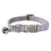 Paw Print Pet Collar with Bell, Multiple Colors Available