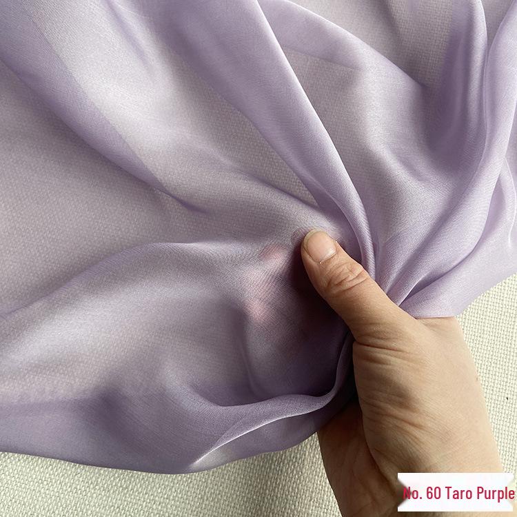 Chiffon di Vera Seta Largo 6 mm: Tessuto di Seta di Gelso Trasparente per Foulard, Vestiti Estivi e Abiti da Sera