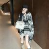 New Ink Painting Shawl Premium Travel Decoration Outer Shawl Long Retro Cloak Fringed Cape Scarf