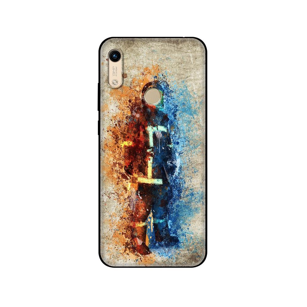 Černé TPU pouzdro pro Huawei Honor 8a Prime 8s Prime 9 Lite honor 9A 9C 9X Premium 9x Pro 9S Pouzdro Kryt Hasičští hrdinové Hasič