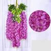 12 TEILE/SATZ Künstliche Blumen Seide Glyzinien Rebe Hängende Blume für Hochzeit Garten Floral DIY Wohnzimmer Büro Dekor