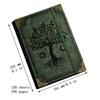 A5 Thickened Notebook Leather Loose-leaf Work Notepad Student Binder Diary, With 120 Inner Pages