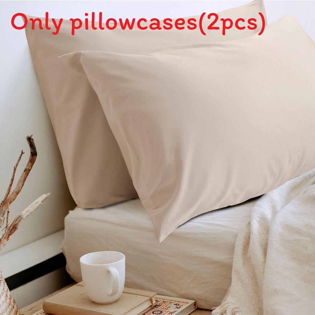 Cotton Pillowcase Set With Modern Minimalist Design For Home Sleep Comfort