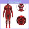 Atemberaubender Kinder Venom Carnage Jumpsuit Rot Ganzkörperkostüm Anzug Für Halloween Cos Performance