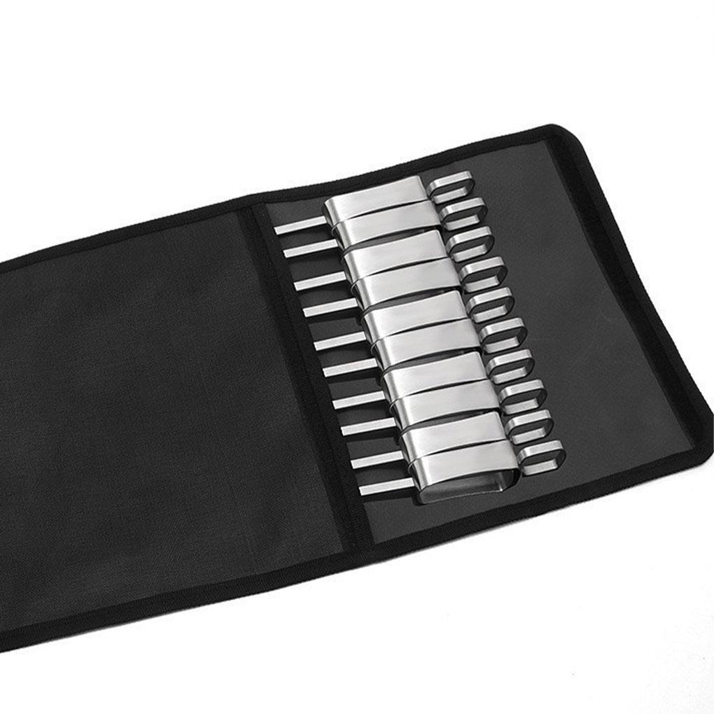 Přenosné grilovací špízy z nerezové oceli - vhodné pro grilování a kempování, odolné vůči vysokým teplotám