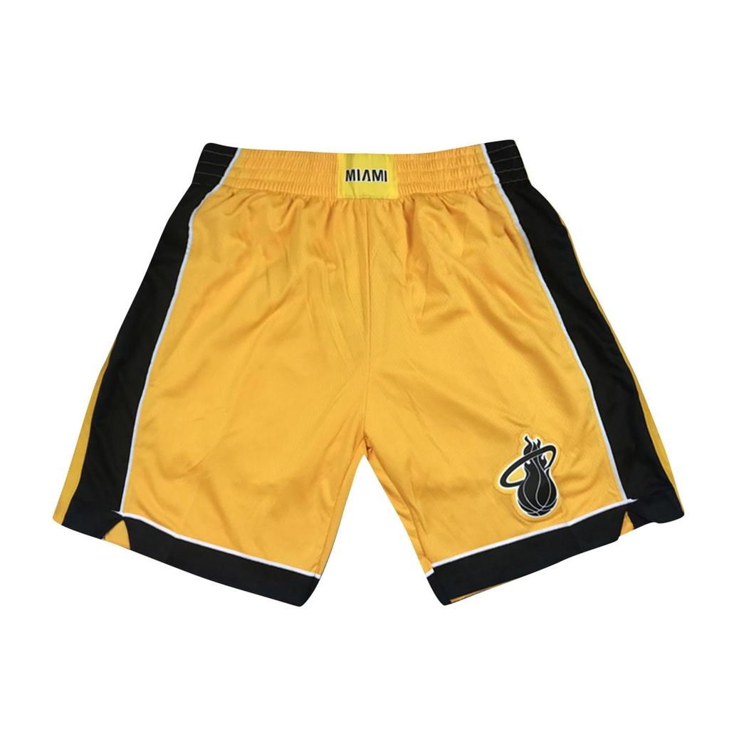 Heat Retro Embroidered Drawstring Cropped Basketball Shorts Training Shorts