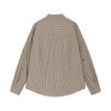 Beaded Plaid Loose Long Sleeve Shirt