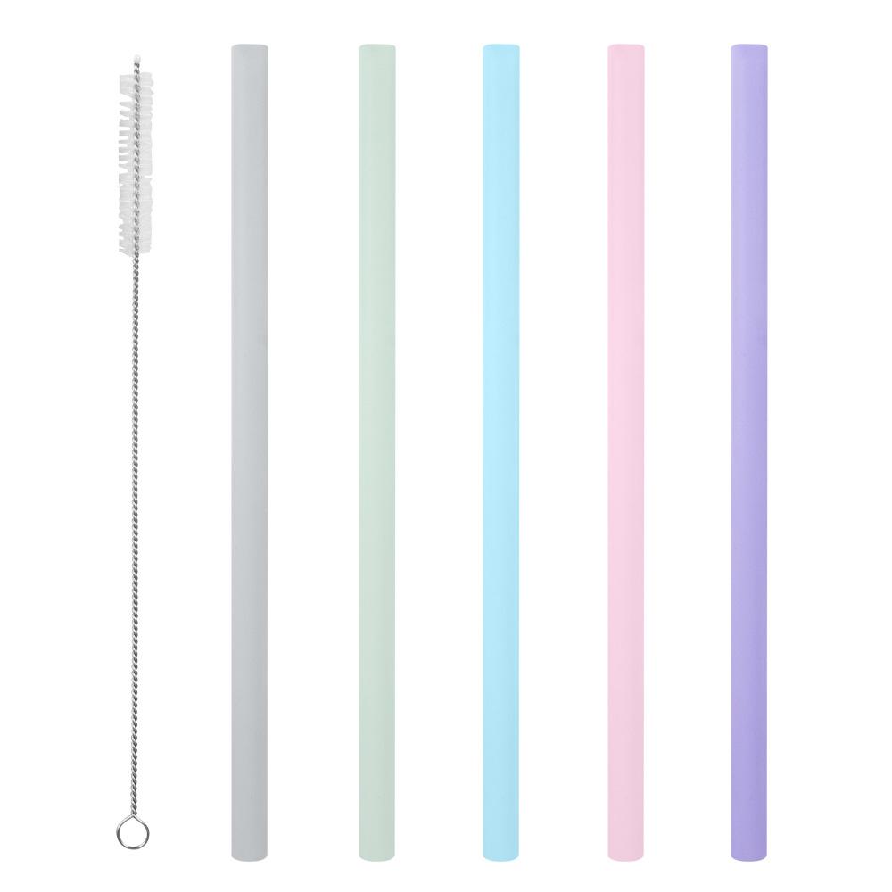 With Cleaning Brush For Birthday Wedding Tea Bar Tool Tableware Party Supplies Drinking Straws